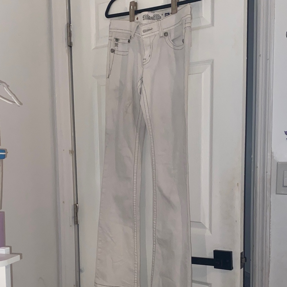Miss Me bootcut White Jeans